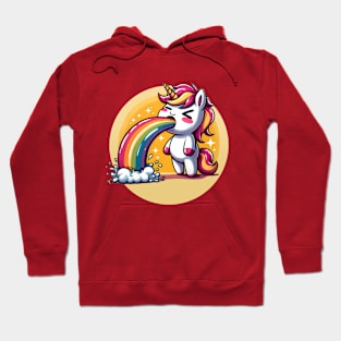 Cute Puking Unicorn Hoodie